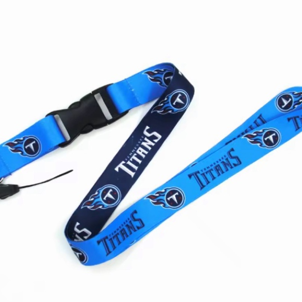 TENNESSEE TITANS NFL DOUBLE SIDED KEYCHAIN LANYARD